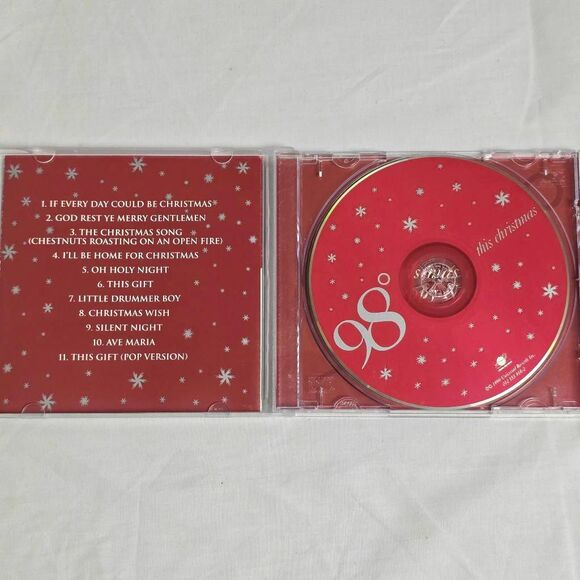 98 Degrees This Christmas CD Pre-Owned Boy Band Holiday - Picture 2 of 4